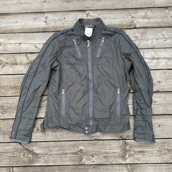 Vintage Diesel Cow Leather Jacket XXL Green - Picture 2 of 16